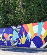 "Paint the Town" Mural Project Capital Crescent Trail Retaining Wall