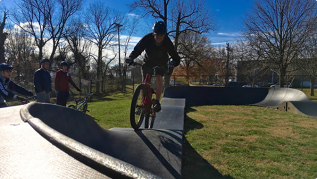 Pump Track at Parks, Party & Play! 
